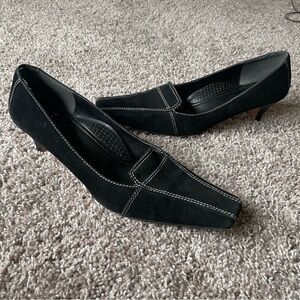 PROXY Kitten Heel Black Pumps | 12 Narrow